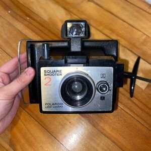Vintage 1970s Polaroid Square Shooter 2 Land Camera w/Strap Untested Photography